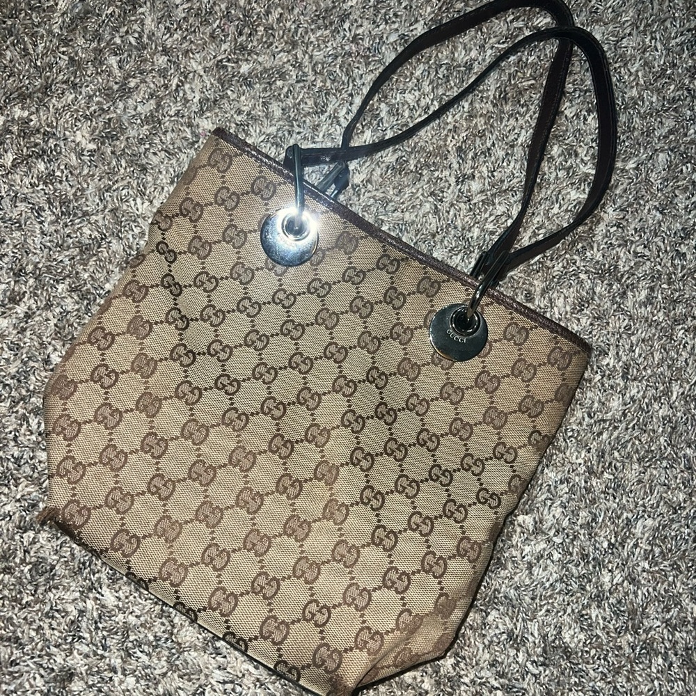 Canvas tote bag gucci vintage (code 120840002404)